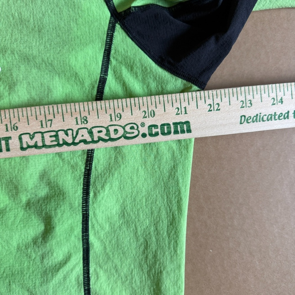 VTG Louis Garneau Fill-Zip Windbreaker Cycling Jacket Mens‎ S Green Lightweight - Picture 8 of 10